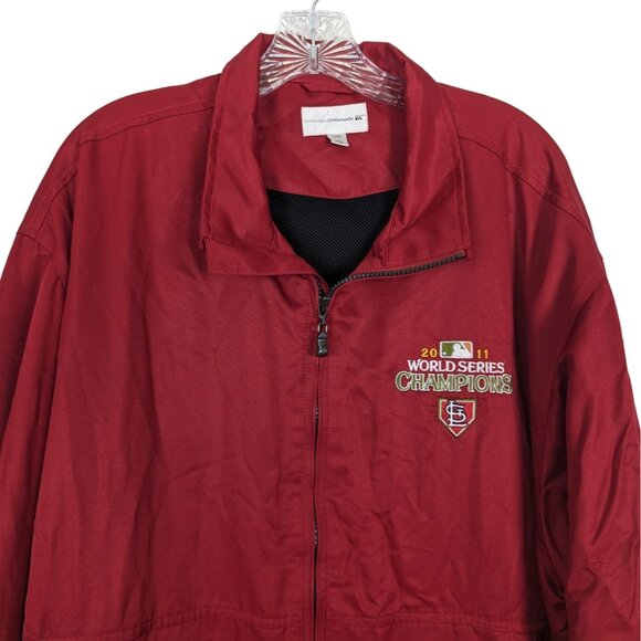 Cutter and Beck CB Weather Tec Red‎ zippered Jacket 2011 St. Louis Cardinals XL - Picture 6 of 16